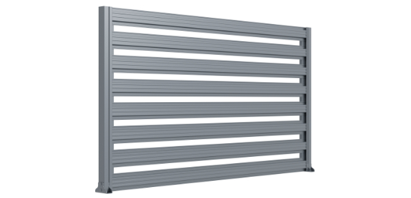metal fence horizontal