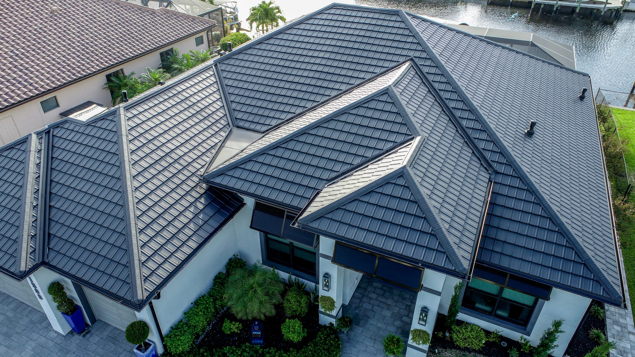 Worthouse steel roofing tiles in a Noble Matt finish on a residential roof
