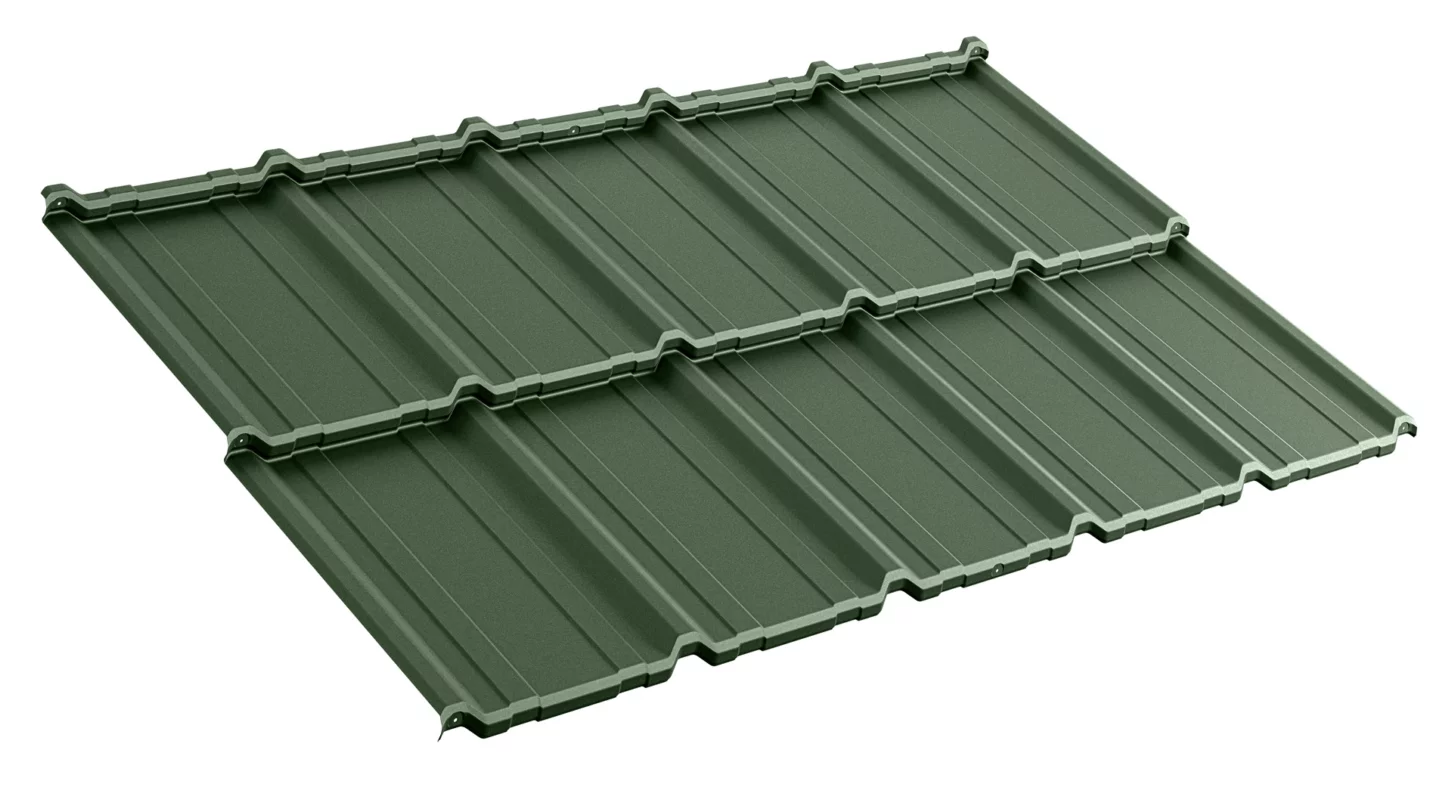 metal roofing como noble matt pine green